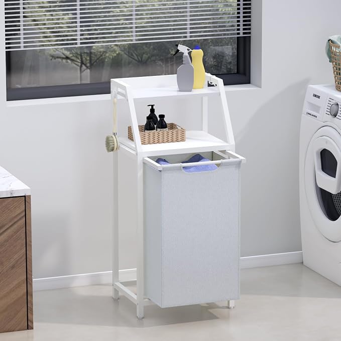 Laundry Hamper, Laundry Sorter, Rolling Laundry Basket - Image 9