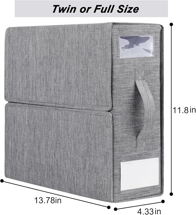 Cosybreeze Bed Sheet Organizer 2 Pack Foldable Linen Closet Organizers and - Image 6