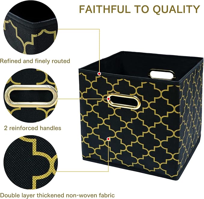 Fabric Cloth Storage Bins, Fabric Cube Organizer - Image 7