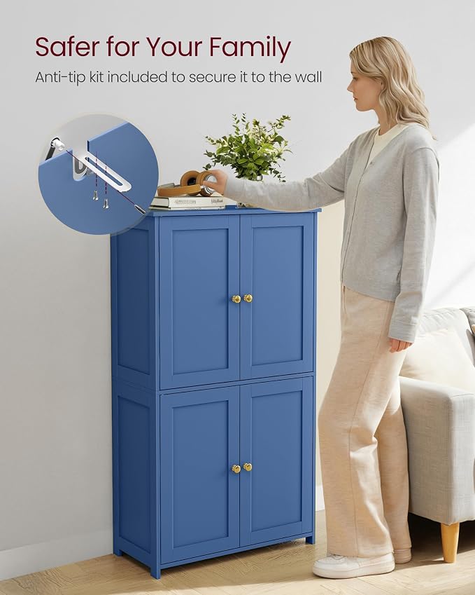 VASAGLE Floor Storage Cabinet, Shaker Cabinet - Image 7