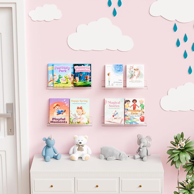 Yieach 4 Pack 15" Acrylic Shelves - Image 9