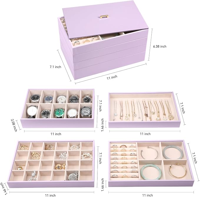 Voova Stackable Jewelry Organizer Tray - Image 6