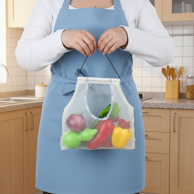 2PCS Hanging Mesh Storage Bags for Fruits, Vegetables, Garlic - Image 7