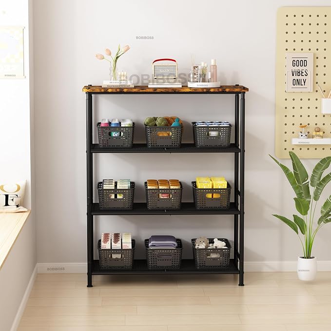 Black Plastic Storage Baskets - Image 8