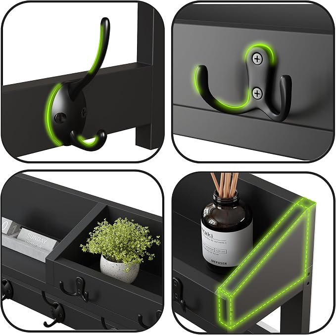 AMBIRD Wall Hooks with Shelf - Image 7