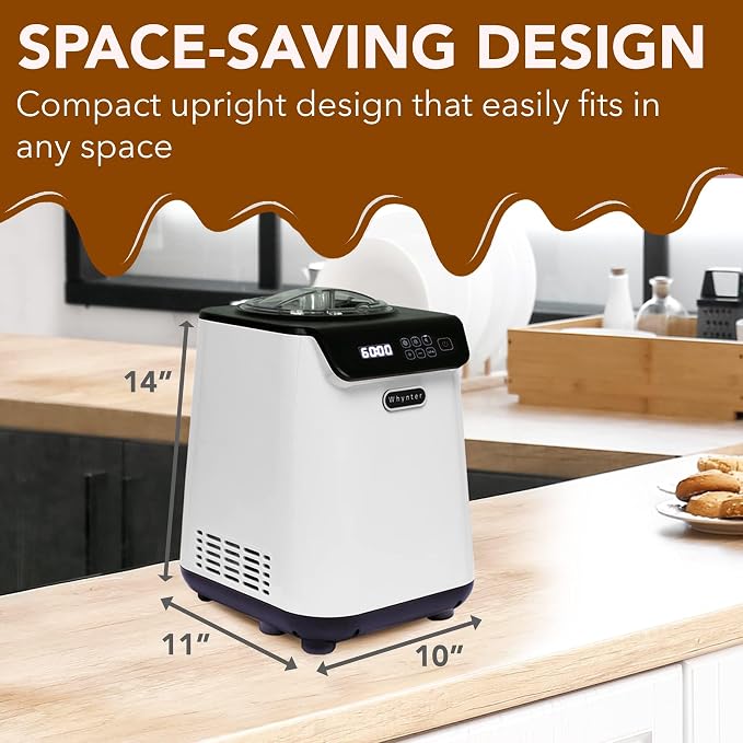 Whynter Ice Cream Maker Machine Automatic 1.28 Qt Upright - Image 6