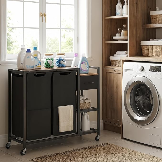 HOOBRO 2 Section Laundry Sorter - Image 8