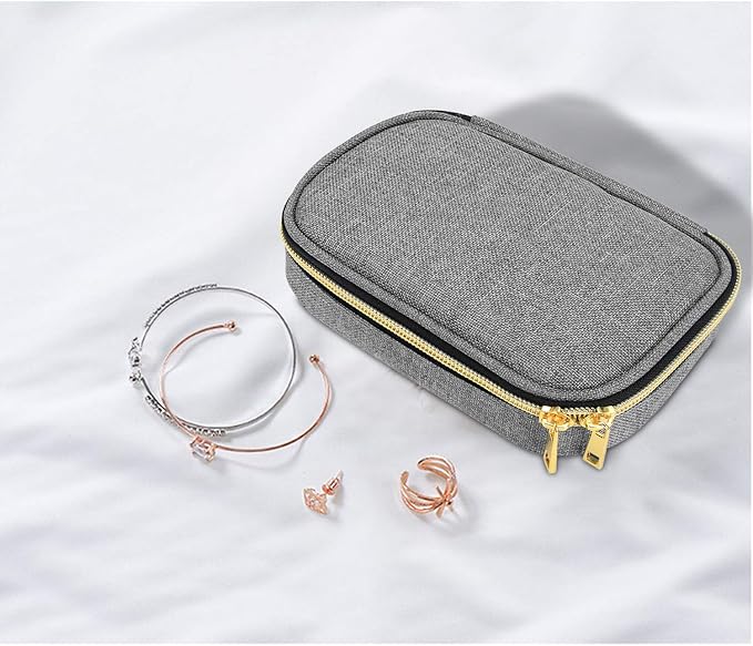 Teamoy Small Jewelry Travel Case, Portable Jewelry Organizer Bag - Image 8
