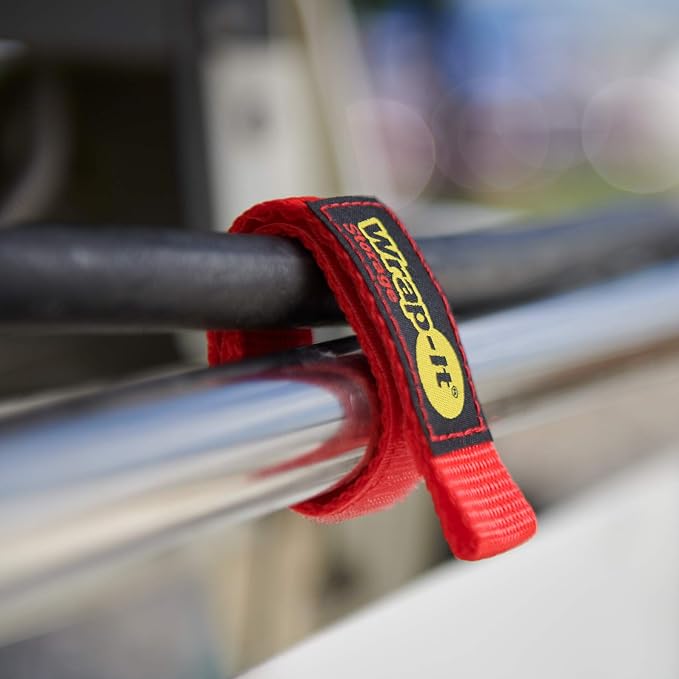 Wrap-It Storage Quick-Strap Cord Wraps, 9 inch Red - Image 7