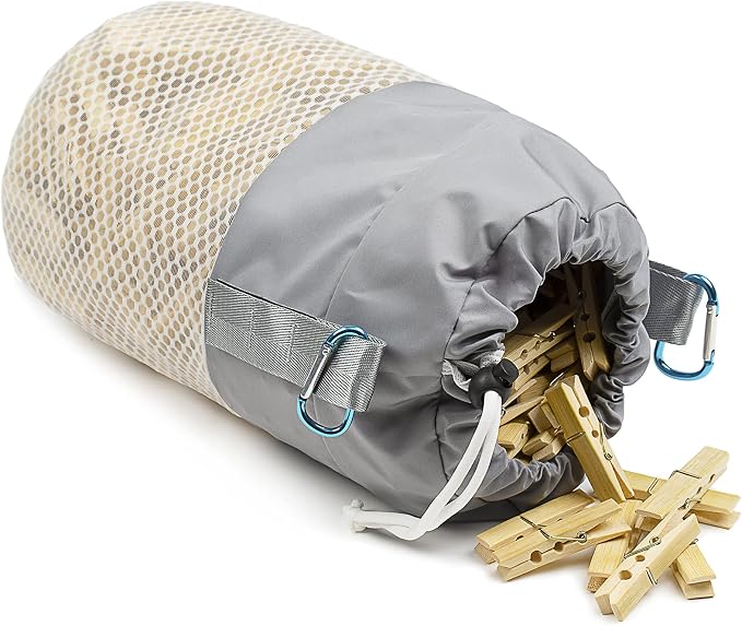 Mesh Clothespin Bag Holder Outside, Ventilation and Moisture Resistance - Image 7