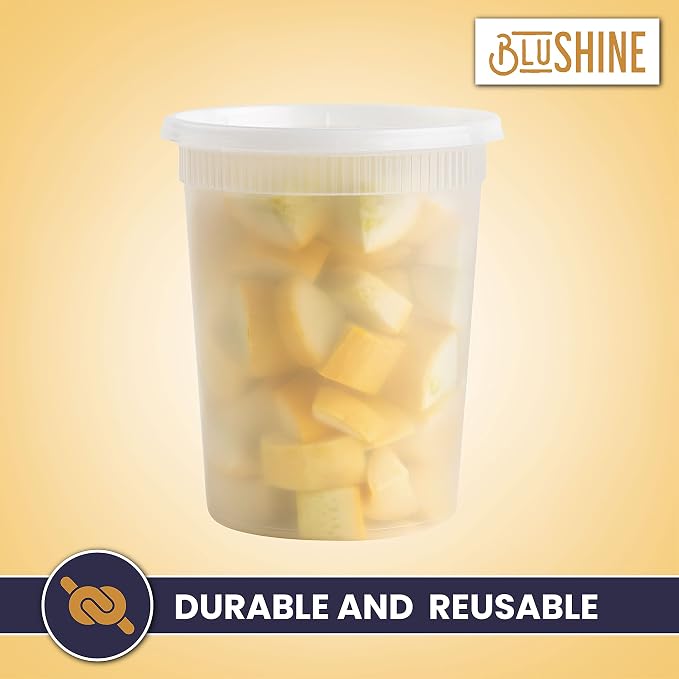 32 oz. Plastic Deli Food Storage Containers - Image 7