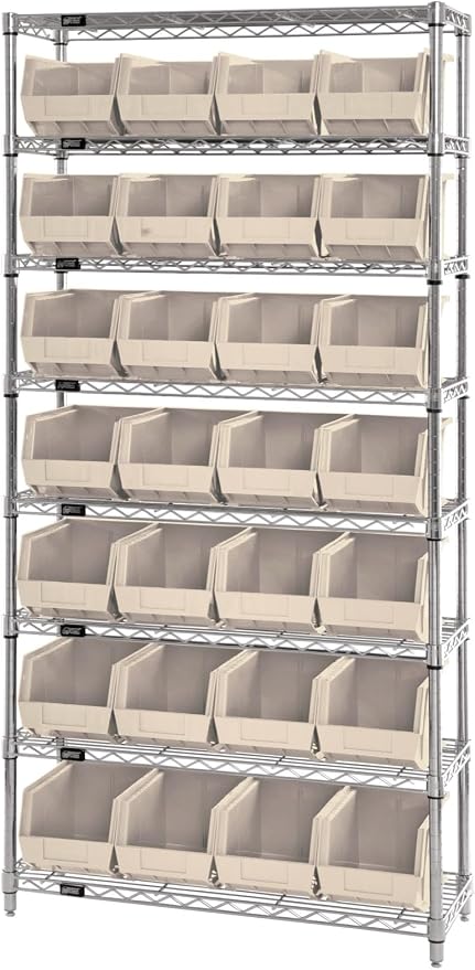 Quantum Storage QUS234 Heavy-Duty Stackable Plastic Storage Bins - Image 5