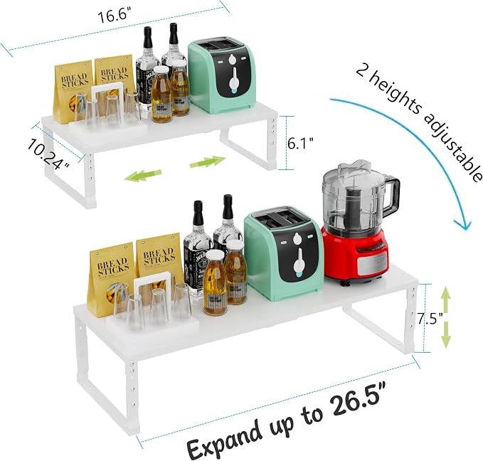 Expandable Stackable Spice Rack Organizer - Image 6