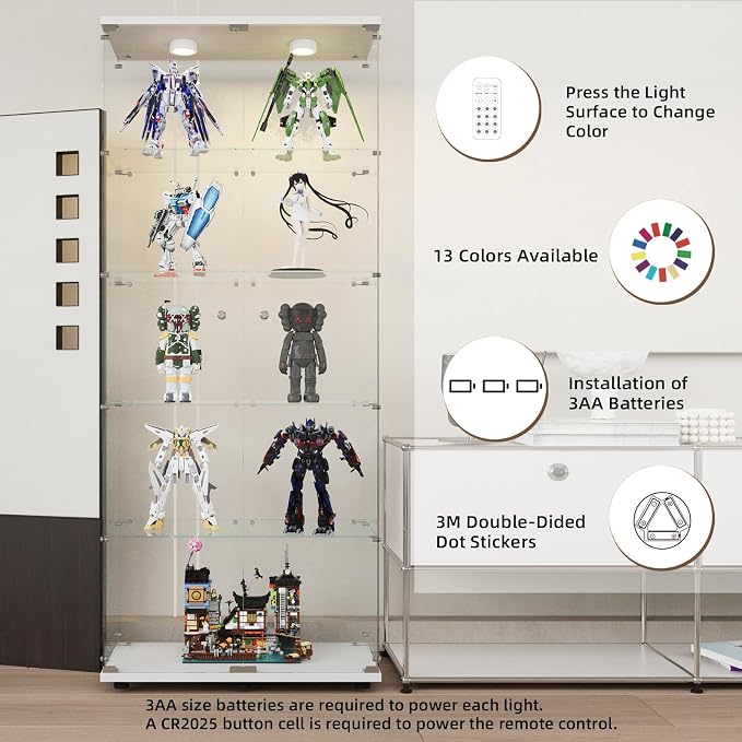 Beauty4U Glass Display Cabinet - Image 8