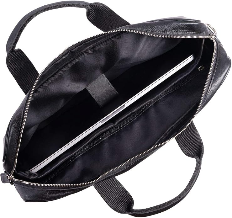 KomalC 16 Inch Leather briefcases Laptop Messenger Bags - Image 5