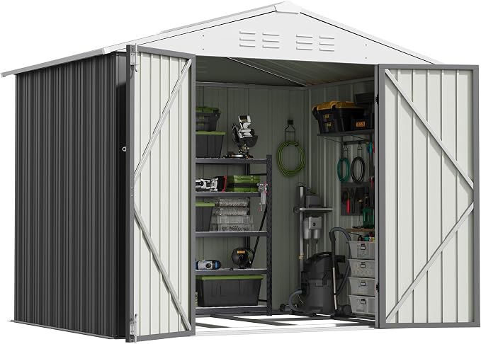 Patiowell 8x6 FT Outdoor Storage Shed - Image 6