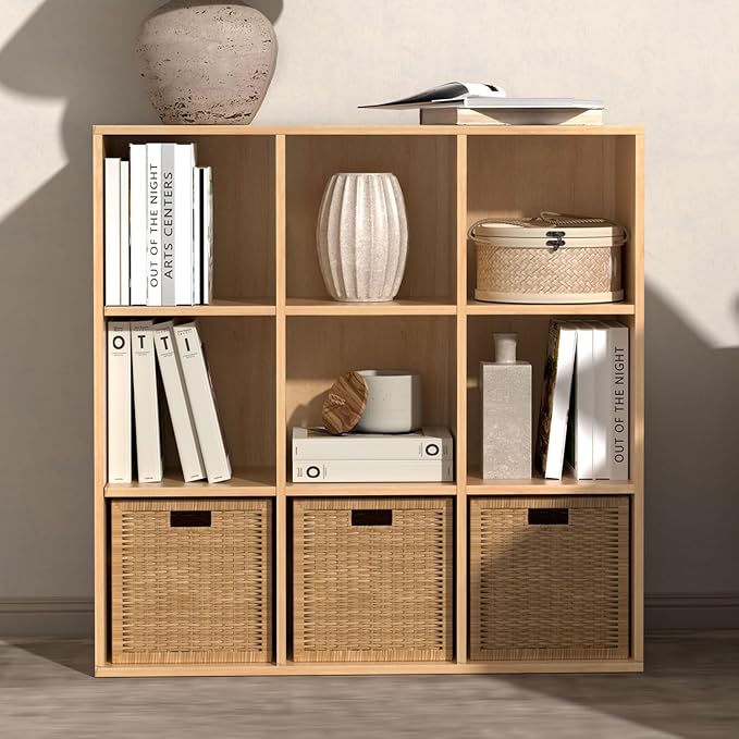 Wooden 9 Cube Storage Organizer - Image 8
