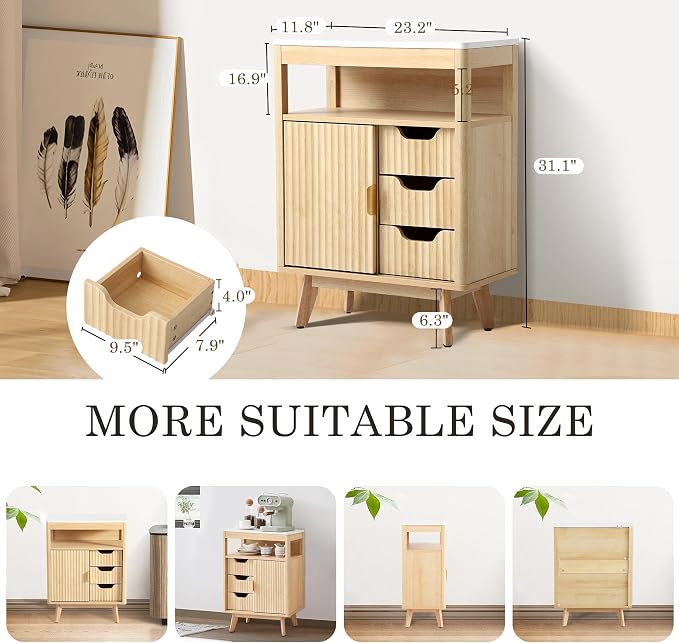 Grepatio Bathroom Storage Cabinet - Image 7