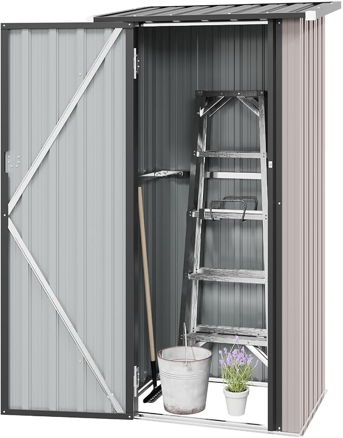 Aoxun 3’x2.1’ Outdoor Metal Storage Shed - Image 4