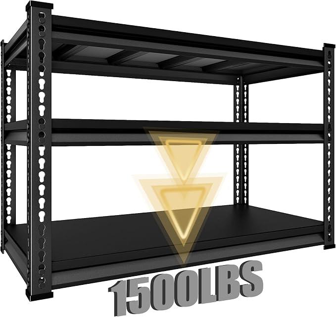48" W Garage Shelving Heavy Duty, 1500LBS Loads Shelving Units and Storage Racks - Image 7