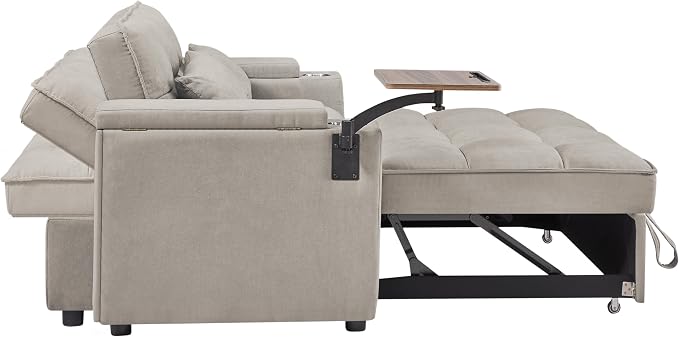 65" Cloud Couch Sleeper Sofa Bed - Image 7