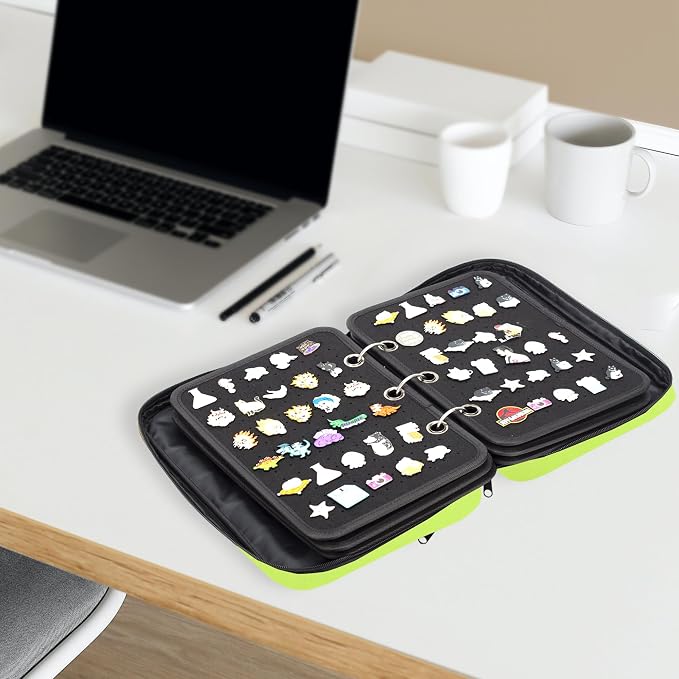 Enamel Pin Display Pages Pin Carrying Case, Pins Collection Storage Organizer - Image 7