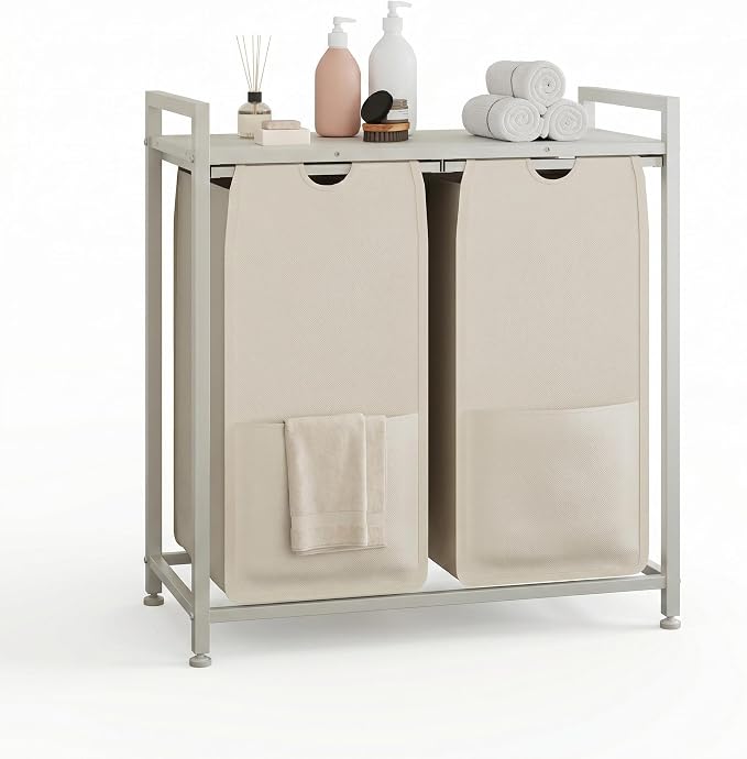 Garvee 97L Laundry Basket 2 Section, Laundry Hamper - Image 9