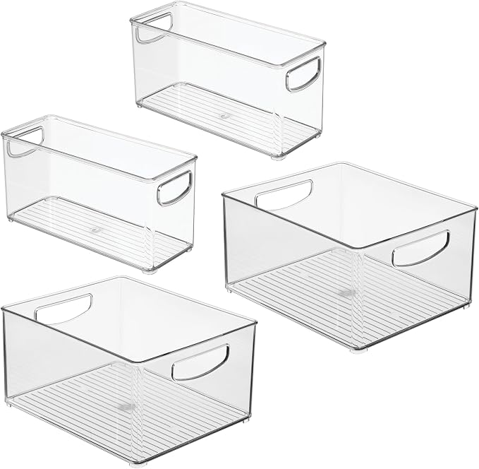 iDesign 4-Piece 50% Recycled Plastic Organizer Bin Set - Image 9