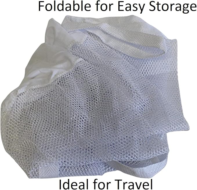 Large Soft Nylon Mesh Laundry Basket - Image 7