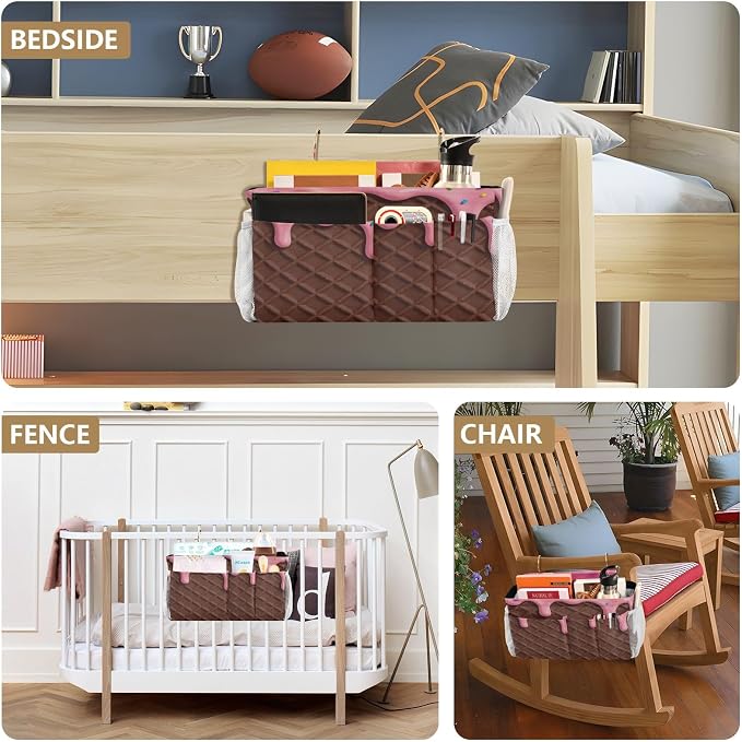 Bedside Organizer Caddy Desk Hanging Organizer Bag - Image 8