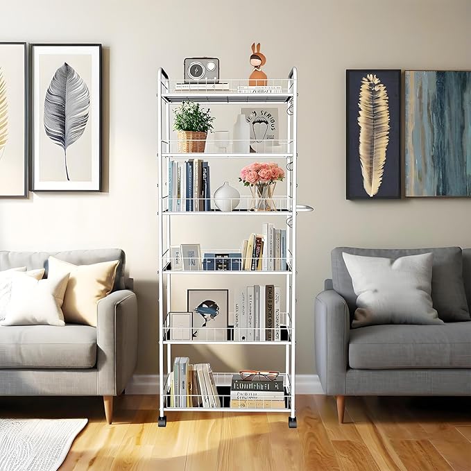 10in 6 Tier Slim Storage Cart - Image 7