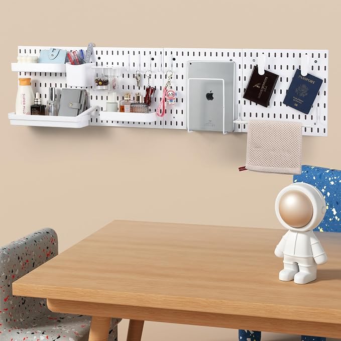 Peg board Set - 17 pcs Pegboard Kit, Includes 4 Pegboards - Image 6