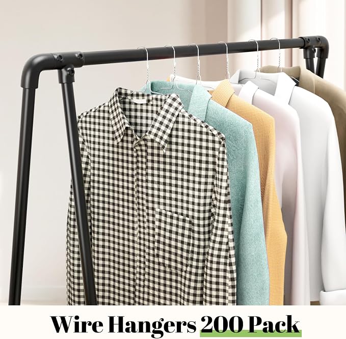 Wire Metal Clothes Hangers Bulk 200 Pack, 16 Inch 12 Gauge Standard Size - Image 7