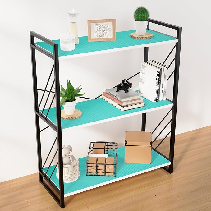 Blue Shelf Liners for Kitchen Cabinets Refrigerator Liners Waterproof & - Image 8