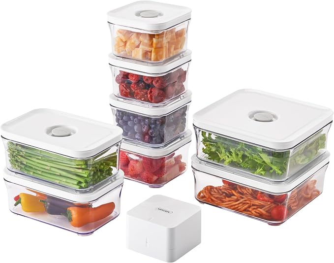 VAKUEN Premium Airtight Food Storage Containers, Mini 9P/SET include Vacuum - Image 8