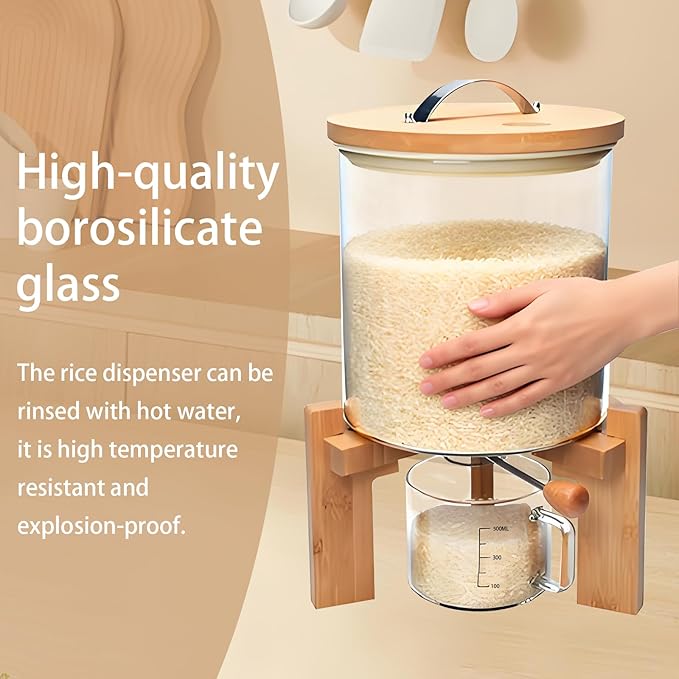 Rice Dispenser, Rice Storage Container, Flour and Cereal Container - Image 9