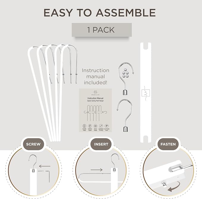 MORALVE Pants Hangers Space Saving - Image 7