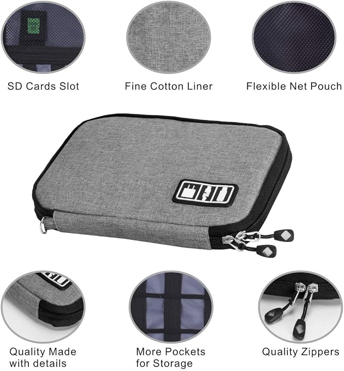Travel Cable Organizer Bag Waterproof Portable Electronic Accessories Organizer - Image 7