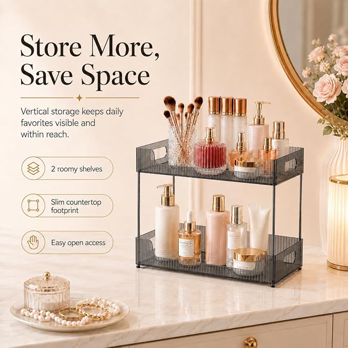 Goderewild Bathroom Counter Organizer, Makeup Organizer - Image 7