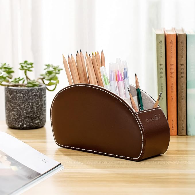 Remote Control Holder, PU Leather Organizer Box - Image 8