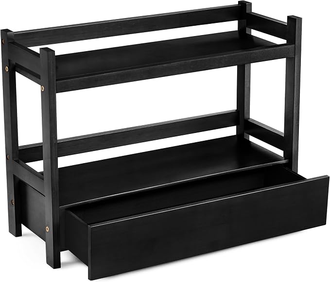 Sorbus Bamboo Bathroom Counter Organizer – 2-Tier Shelf - Image 8