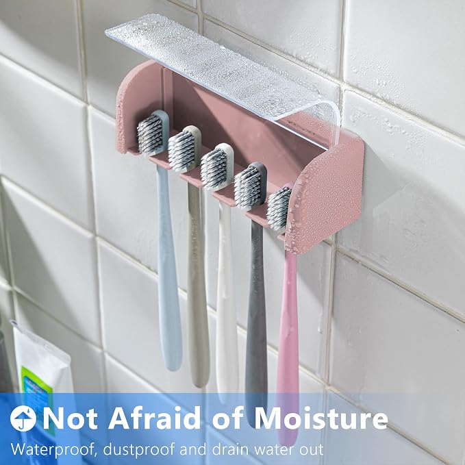 5 Slots Toothbrush Holder Wall Mount - Image 6