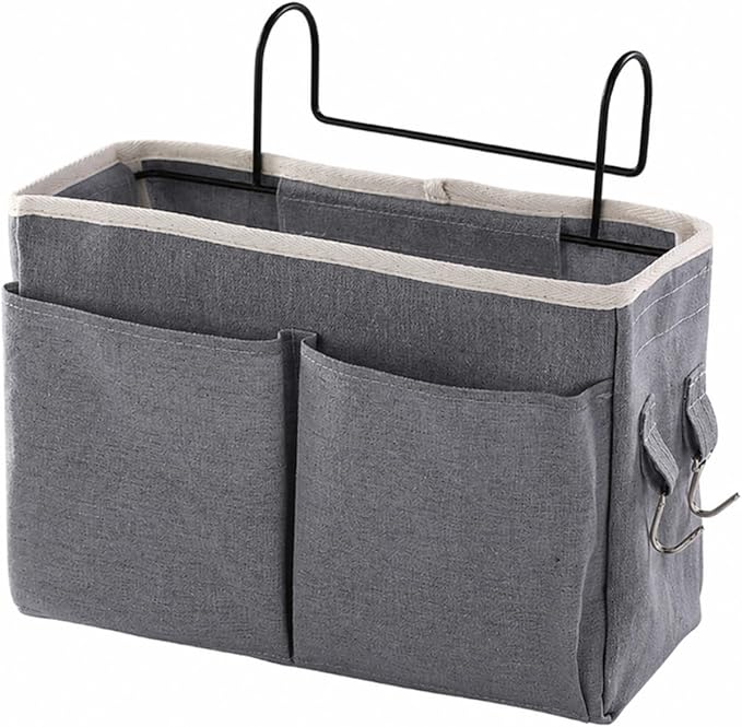 Bedside Caddy Organizer Hanging Storage Basket by HeXueLy