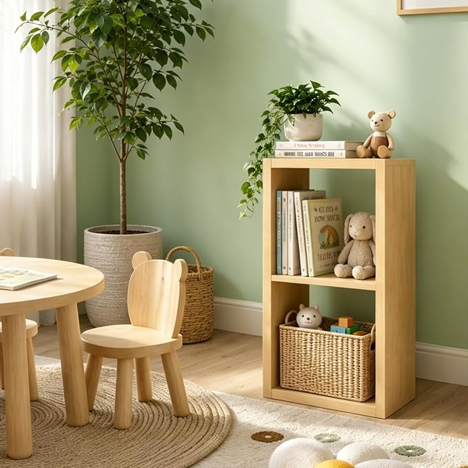 CTESNE【Wooden 2 Cube Storage Organizer Shelf - Image 9