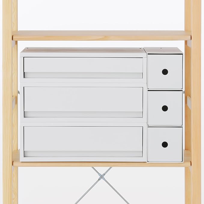 無印良品 MUJI 61182407 Pine Wood Shelf Unit, : 22.8 x 10.2 x 32.7 inches (58 x 2 - Image 10