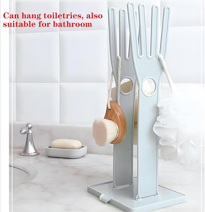 2 PCS Kitchen Glove Holder Kitchen Glove Stand Holder Rubber Glover Drying - Image 6