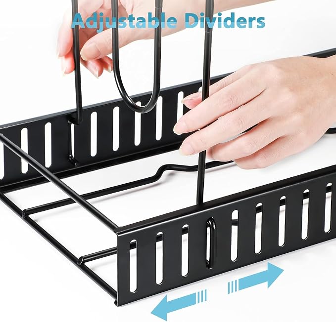 ORDORA Pots and Pans Organizer for Cabinet 16.61 Height 2 Pack, 8 Tier Pot - Image 8