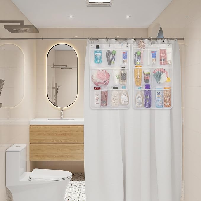 Lifewit Cruise Essentials Shower Caddy Must-Have, 7 Pockets Hanging Bathroom - Image 9