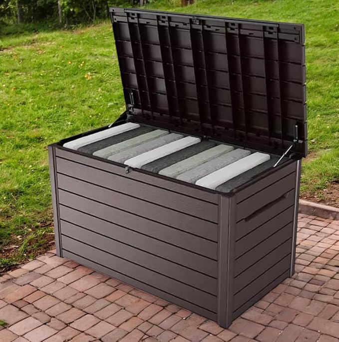 Outdoor Storage Box with Lockable Lid - Image 6