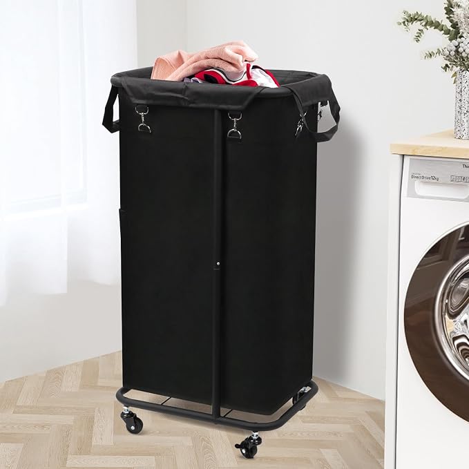 Longzhuo 47.55 Gal Rolling Laundry Basket - Image 9